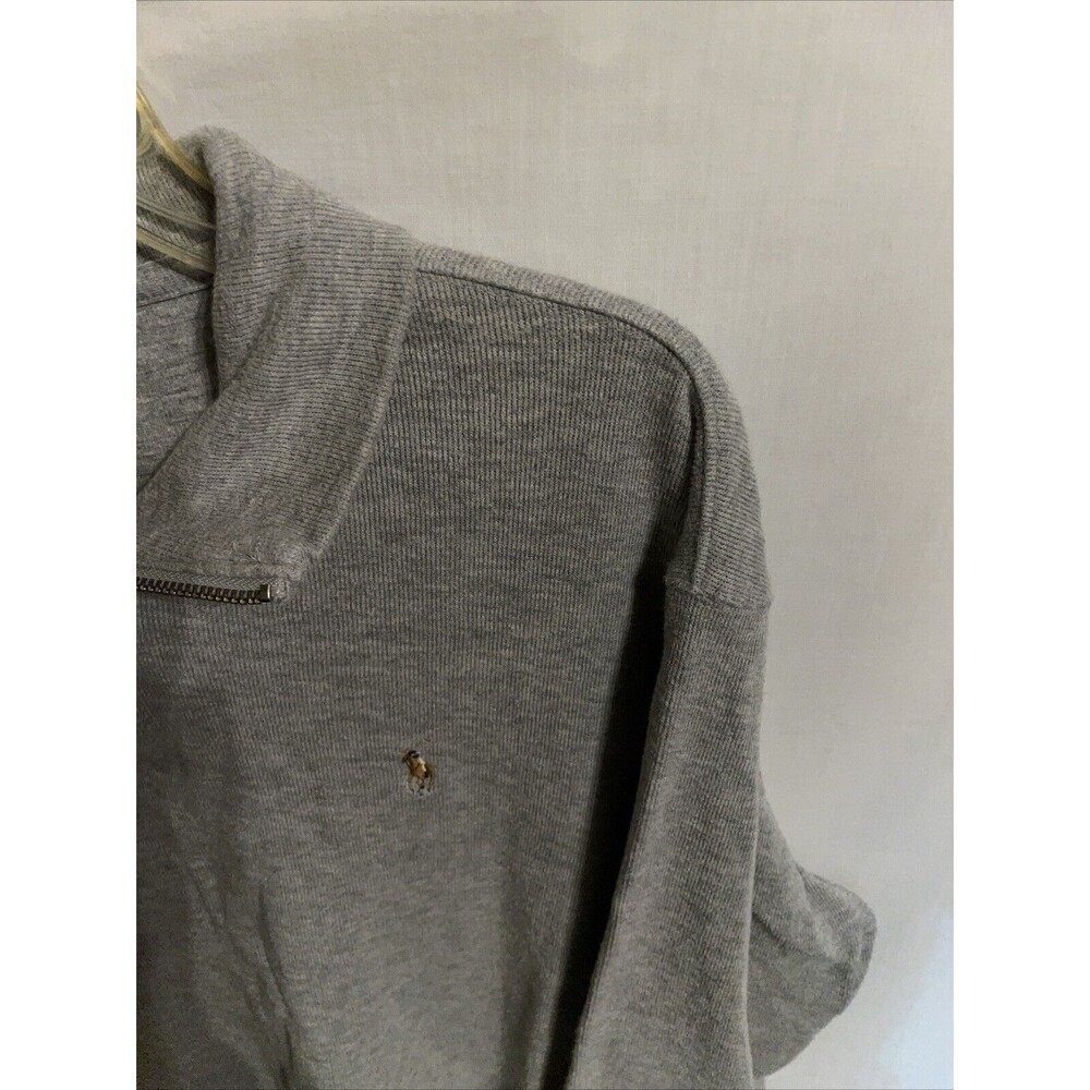 Polo Ralph Lauren Estate Rib Men’s Flesh Pony Sweat Shirt Sz XL Gray Athleisure - Picture 4 of 12